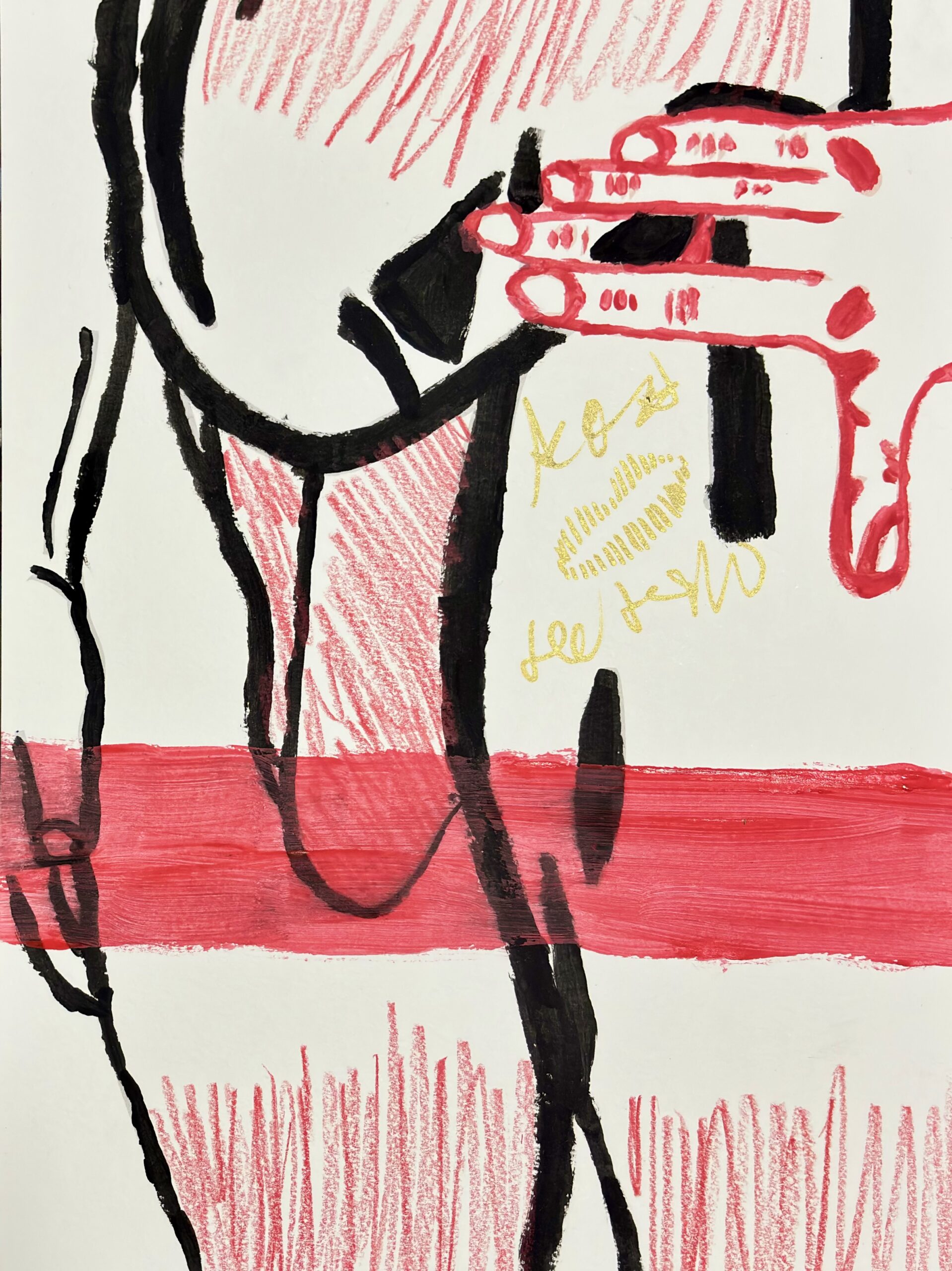 Mão Boba, 2026, Aracaju. Drawing and Painting on Paper