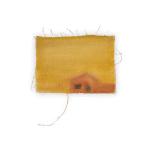 It's late, 2026 - Wilame Lima. Pastel and acrylic on fabric scrap.