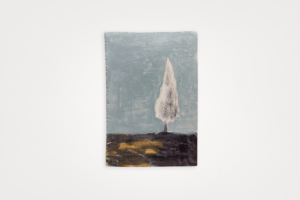 O cipreste no jardim (study) 2026Wilame LimaAcrylic on wood.